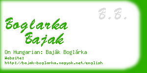 boglarka bajak business card
